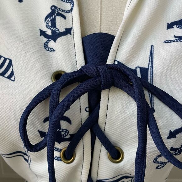 Vintage 70s Jerell of Texas Nautical A-line Dress XS - Picture 6 of 10